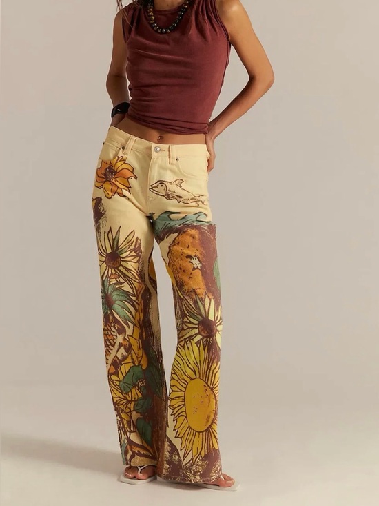 Free People Pants - Free People Tinsel jeans beach NWT